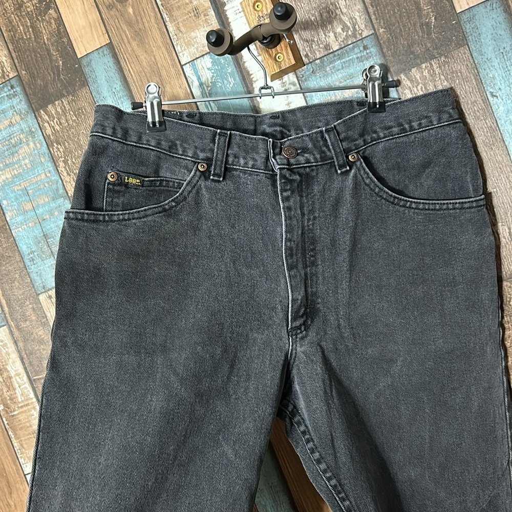 Lee 34x32 black thick denim jeans - Picture 6 of 14